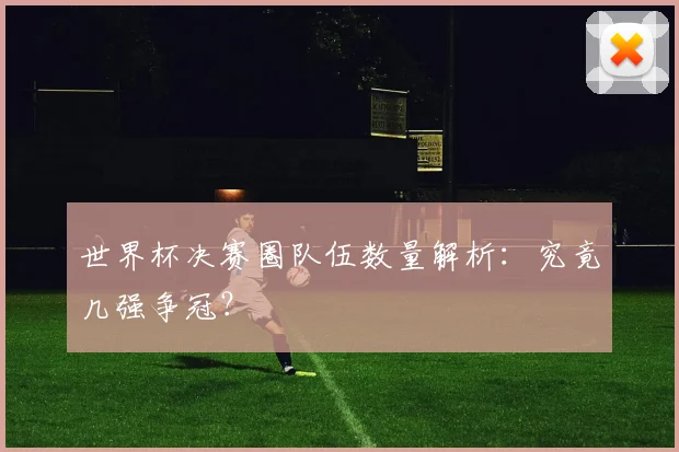 世界杯决赛圈队伍数量解析：究竟几强争冠？